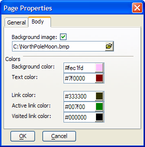 Ug Html Page Properties Body